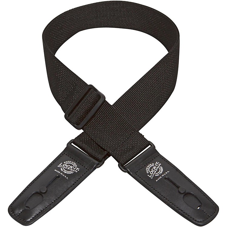 LockIt Straps 2" Poly Patented Locking Technology Guitar Strap Musician