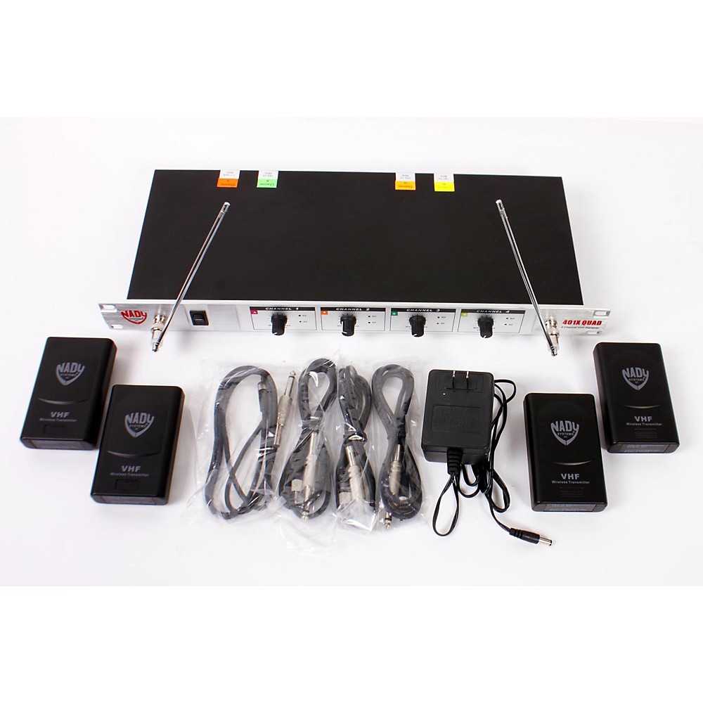 Used Nady 401X Quad Wgt Vhf Wireless Guitar System Set A 888365179582 Used Nady 401X Quad Wgt Vhf Wireless Guitar System Set A 888365179582