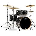 DW 4-Piece Performance Series Shell Pack Ebony Stain LacquerHard Satin Charcoal Metallic