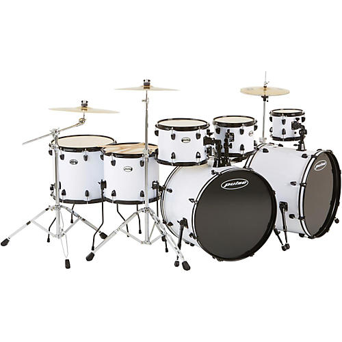 Pulse 4000 Series 8Piece Double Bass Drum Shell Pack White Musician
