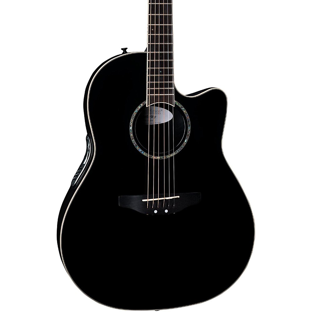 UPC 736021196735 product image for Ovation iDea Celebrity Acoustic-Electric Guitar with Built-In MP3 Recorder Black | upcitemdb.com