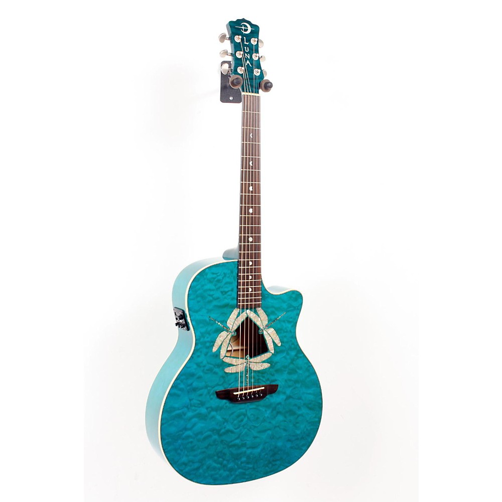 UPC 888365321516 product image for Luna Guitars Fauna Dragonfly Acoustic-Electric Guitar Quilted Maple Top Regular  | upcitemdb.com