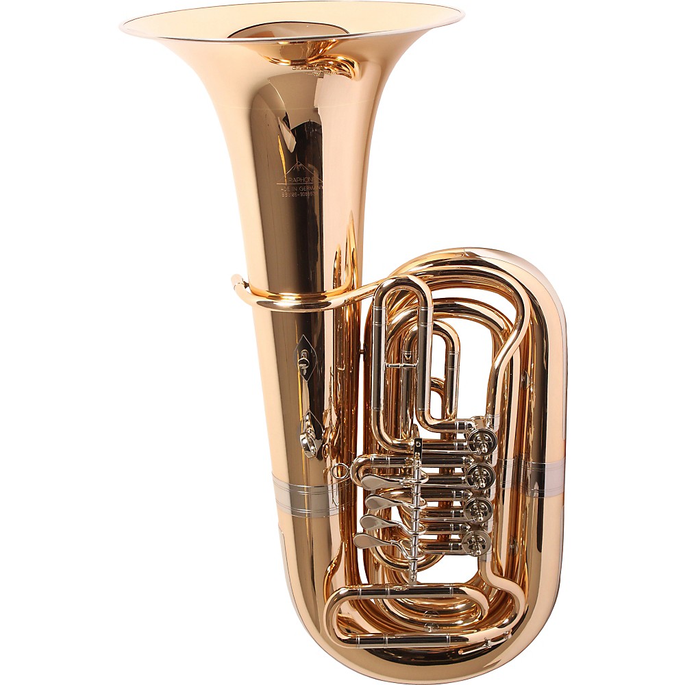 Miraphone 186-4u Series 4-valve 4/4 Bbb Tuba 186-4v Gold Brass 4 Valve ...