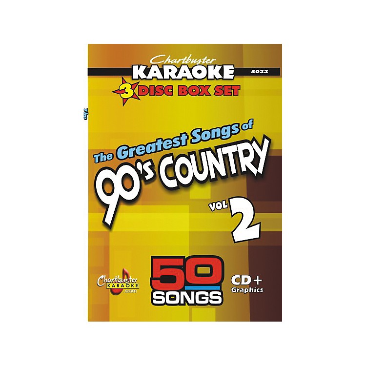 Chartbuster Karaoke 50 Song Pack Greatest Songs of 90s Country Volume