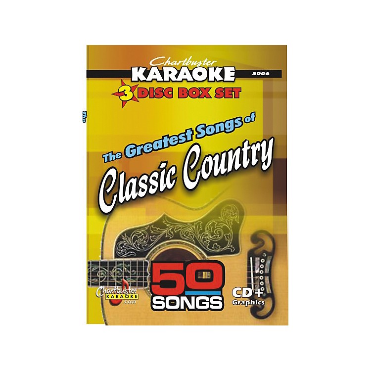 Chartbuster Karaoke 50 Song Pack Greatest Songs Of Classic Country Volume 1 Cd G Musician S