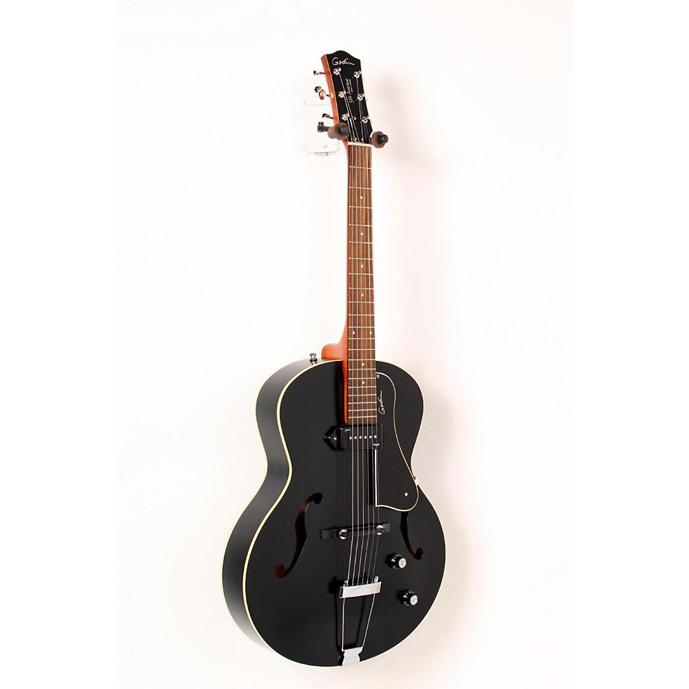 UPC 888365472195 product image for Godin 5th Avenue Kingpin Archtop Hollowbody Electric Guitar With P-90 Pickup Bla | upcitemdb.com