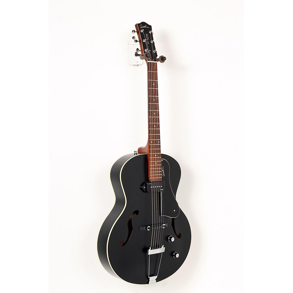 UPC 888365473284 product image for Godin 5th Avenue Kingpin Archtop Hollowbody Electric Guitar With P-90 Pickup Bla | upcitemdb.com