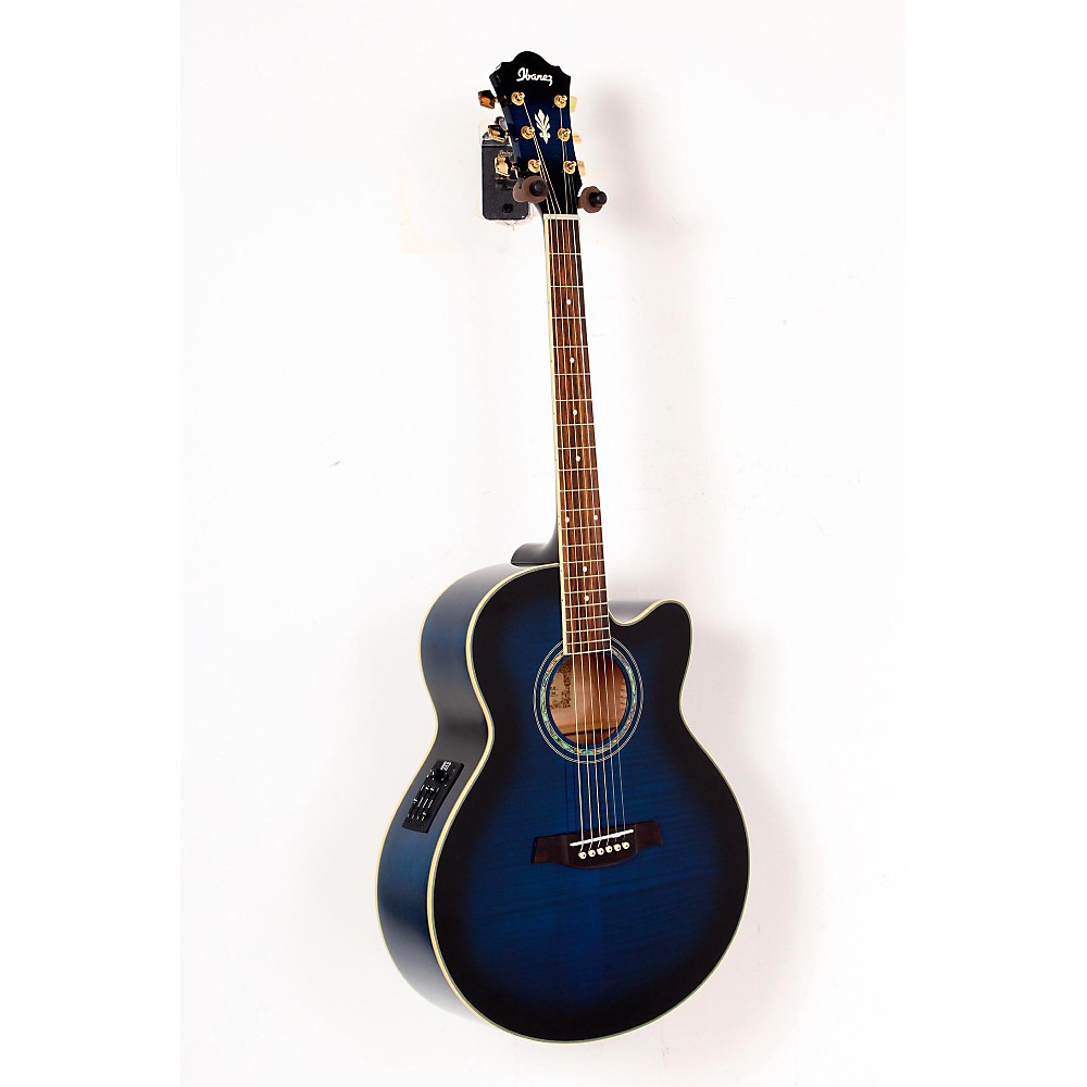 ael20ent acoustic-electric guitar transparent blue sunburst