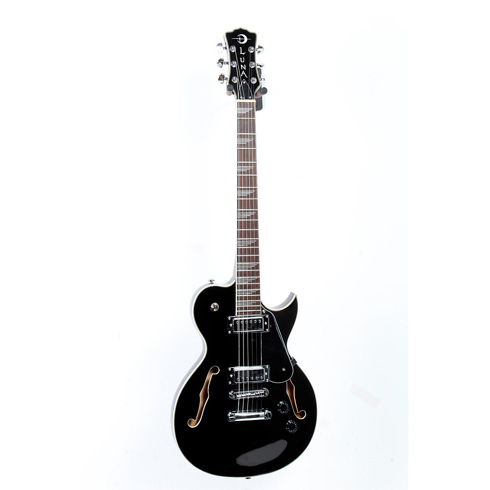 UPC 888365365886 product image for Used Luna Guitars Athena Sun Semi-Hollowbody Electric Guitar Black 888365365886 | upcitemdb.com