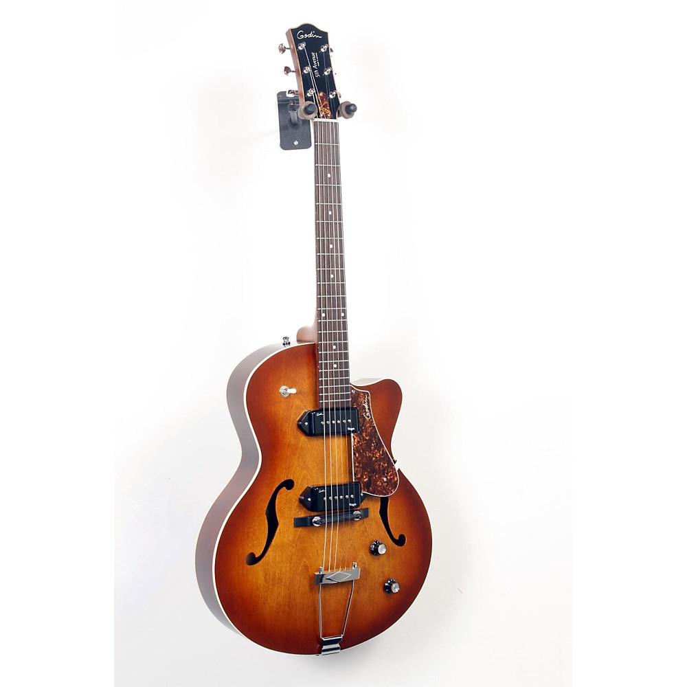 UPC 888365516752 product image for Godin 5th Avenue CW Kingpin II Archtop Electric Guitar Cognac Burst 888365516752 | upcitemdb.com