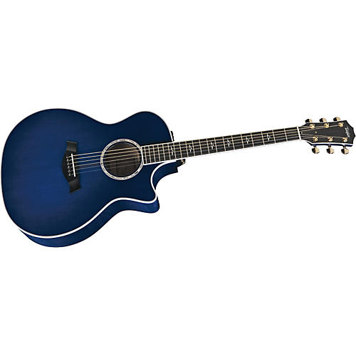 Taylor 614 Ce Grand Auditorium Cutaway Acoustic Electric Guitar Blue Burst Musicians Friend 9790