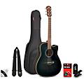 Yamaha A-Series A1M Cutaway Dreadnought Acoustic-Electric Guitar Pack Transparent Black