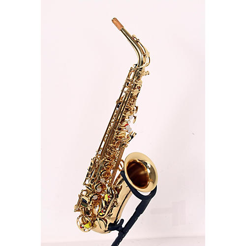 Open Box Amati AS43 Intermediate Alto Saxophone Gold Lacquer 190839017451 Musician