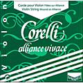 Corelli Alliance Vivace Violin D String 4/4 Size Heavy Loop End4/4 Size Light Loop End
