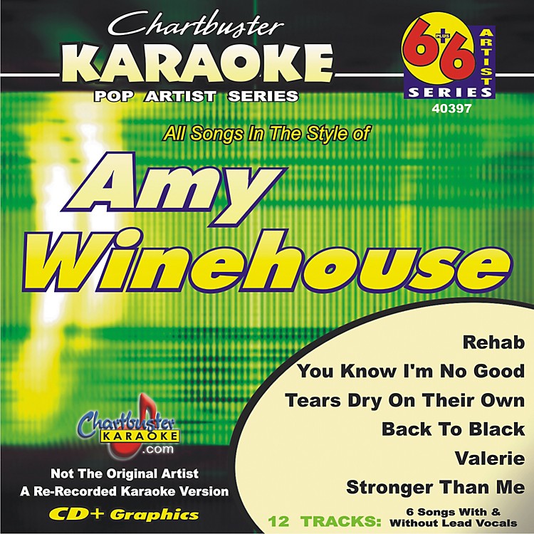 Chartbuster Karaoke Amy Winehouse Karaoke CD+G Musician's Friend