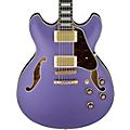 Ibanez Artcore AS73G Semi-Hollow Electric Guitar Flat BlackMetallic Purple Flat