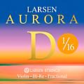 Larsen Strings Aurora Violin D String 4/4 Size Silver Wound, Medium Gauge, Ball End1/16 Size Aluminum Wound, Medium Gauge, Ball End