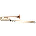Blessing BTB1488 Performance Series Bb/F Large Bore Rotor Trombone Outfit with Closed Wrap Silver plated Yellow Brass BellClear Lacquer Rose Brass Bell