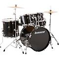 Ludwig BackBeat Complete 5-Piece Drum Set With Hardware and Cymbals Black SparkleBlack Sparkle