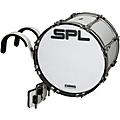 Sound Percussion Labs Birch Marching Bass Drum with Carrier - White 24 x 14 in.16 x 14 in.
