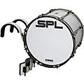 Sound Percussion Labs Birch Marching Bass Drum with Carrier - White 24 x 14 in.18 x 14 in.