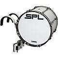 Sound Percussion Labs Birch Marching Bass Drum with Carrier - White 18 x 14 in.20 x 14 in.