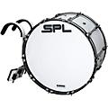 Sound Percussion Labs Birch Marching Bass Drum with Carrier - White 20 x 14 in.22 x 14 in.