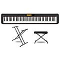 Casio CDP-S360 Digital Piano With X-Stand and Bench Black Essentials