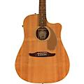 Fender California Redondo Player Acoustic-Electric Guitar Candy Apple RedNatural