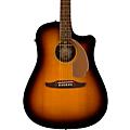 Fender California Redondo Player Acoustic-Electric Guitar Candy Apple RedSunburst