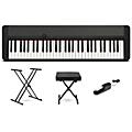 Casio Casiotone CT-S1 61-Key Portable Keyboard Essentials Bundle - Black