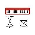 Casio Casiotone CT-S1 Keyboard With Stand and Bench WhiteRed