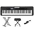 Casio Casiotone CT-S300 61-Key Digital Keyboard Essentials Bundle Blue