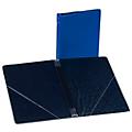 Marlo Plastics Choral Folder 7-3/4 x 11 With 7 Elastic Stays and 2 Clear, Flat, Diagonal Internal Pockets BlackBlue