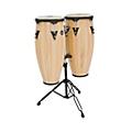 LP City Conga Set with Double Stand Natural Wood 10 in. and 11 in.Natural Wood 10 in. and 11 in.