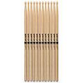 Promark Classic Forward Hickory Drum Sticks - 5A Wood Tip, 12-Pack 5A Wood