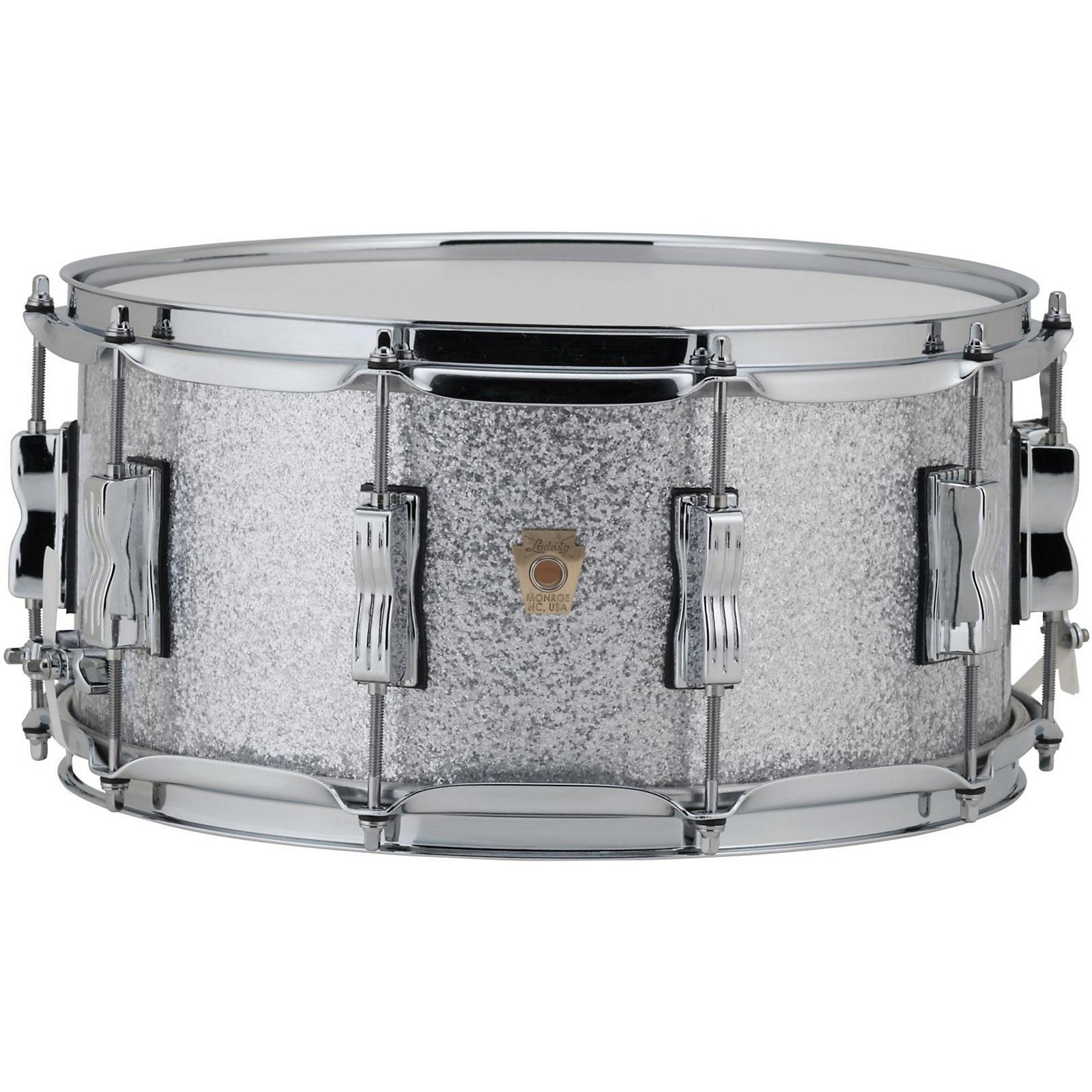 Ludwig Classic Maple Snare Drum 14 X 6 5 In Silver Sparkle Musician