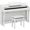 Yamaha Clavinova CSP-255 Digital Console Piano With Bench Polished EbonyMatte White