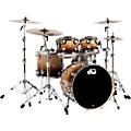 DW Collector's Series 4-Piece Shell Pack Walnut Chrome HardwareBurnt Toast Fade Chrome Hardware