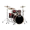 PDP by DW Concept Maple 5-Piece Shell Pack Satin Charcoal BurstRed To Black Fade
