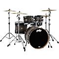 PDP Concept Maple 5-Piece Shell Pack Red To Black FadeSatin Charcoal Burst