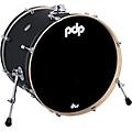 PDP by DW Concept Maple Bass Drum with Chrome Hardware 24 x 14 in. Satin Seafoam22 x 18 in. Satin Black