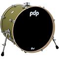 PDP by DW Concept Maple Bass Drum with Chrome Hardware 24 x 14 in. Satin Olive22 x 18 in. Satin Olive