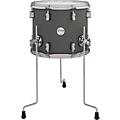 PDP by DW Concept Maple Floor Tom with Chrome Hardware 18 x 16 in. Twisted Ivory14 x 12 in. Satin Pewter