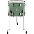PDP Concept Maple Floor Tom with Chrome Hardware 16 x 14 in. Twisted Ivory14 x 12 in. Satin Seafoam