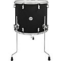 PDP Concept Maple Floor Tom with Chrome Hardware 16 x 14 in. Twisted Ivory18 x 16 in. Satin Black