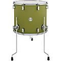 PDP Concept Maple Floor Tom with Chrome Hardware 18 x 16 in. Twisted Ivory18 x 16 in. Satin Olive