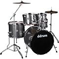 Ddrum D2 5-Piece Complete Drum Kit Gloss WhiteDark Silver Sparkle