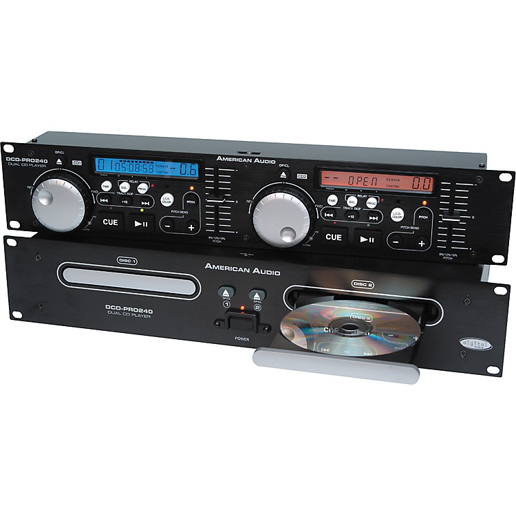 American Audio DCDPRO240 Pro Rackmount Dual Disc CD Player Musician