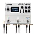 BOSS DD-500 Digital Delay Effects Pedal and Instrument Cables Bundle